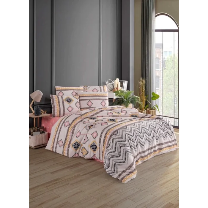  Nevresim Dünyası Ranforce Çift Kişilik Nevresim Takımı Didar