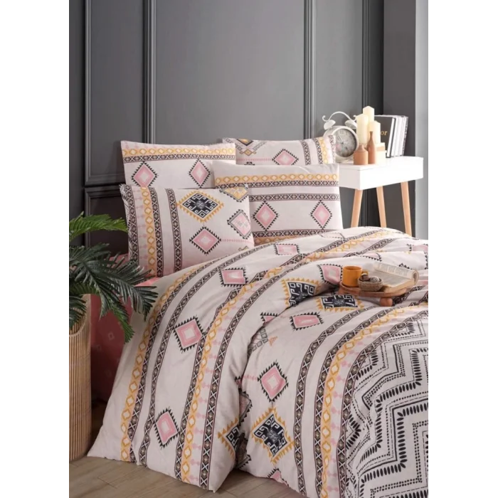  Nevresim Dünyası Ranforce Çift Kişilik Nevresim Takımı Didar