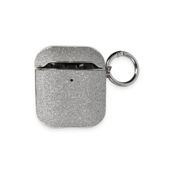 BUĞZ Airpods 2 (2.nesil) Spell Simli Kılıf - Gümüş