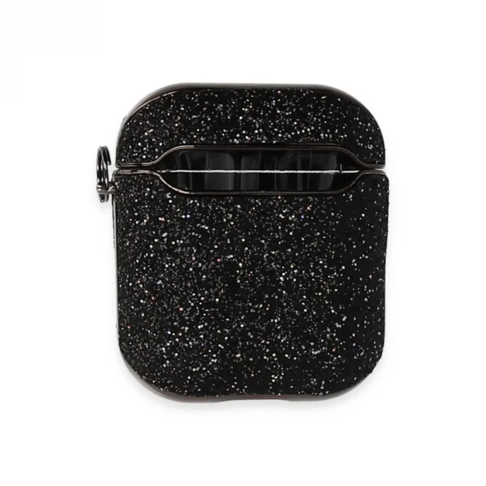 BUĞZ Airpods 2 (2.nesil) Spell Simli Kılıf - Siyah