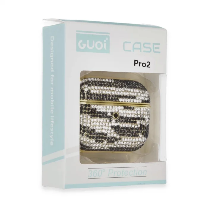 BUĞZ Airpods Pro 2 (2.nesil) Klor Taşlı Kılıf - Desen 5