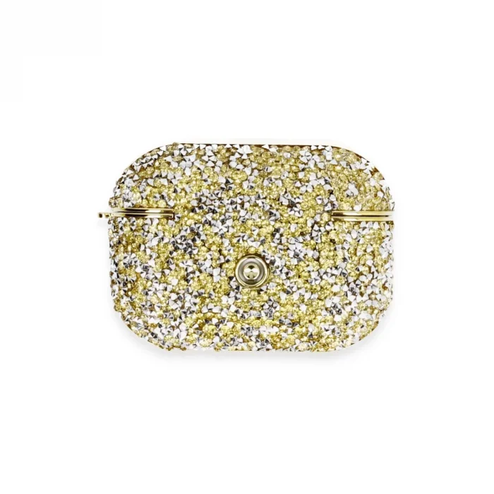 BUĞZ Airpods Pro 2 (2.nesil) Luz Taşlı Kılıf - Gold