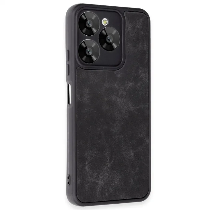 BUĞZ General Mobile Era 30 Kılıf Aras Deri Kapak - Siyah