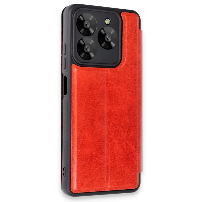 BUĞZ General Mobile Era 50 Kılıf Flip Cover - Kırmızı