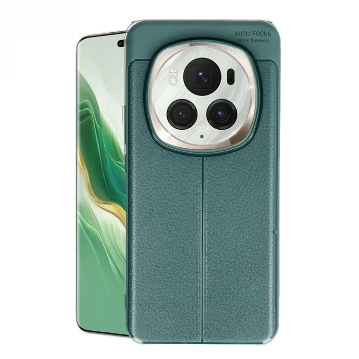 BUĞZ Huawei Honor Magic 6 Pro Kılıf Auto Focus Kapak - Koyu Yeşil