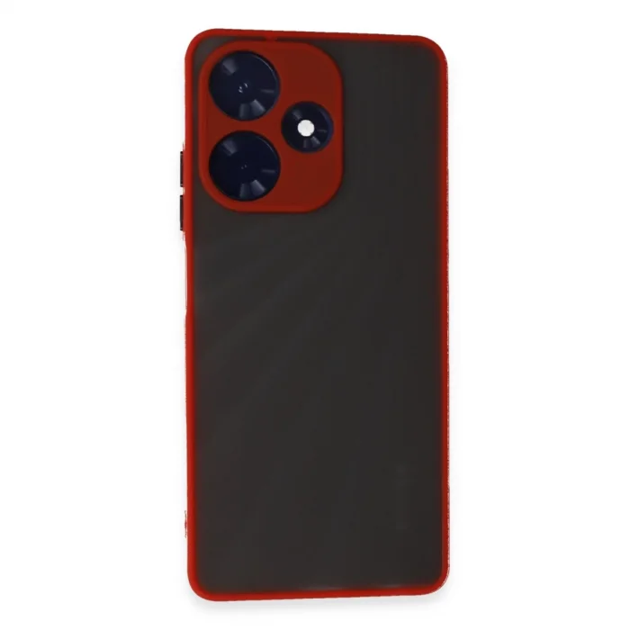 BUĞZ İnfinix Hot 30 4g Kılıf Montreal Silikon Kapak - Kırmızı