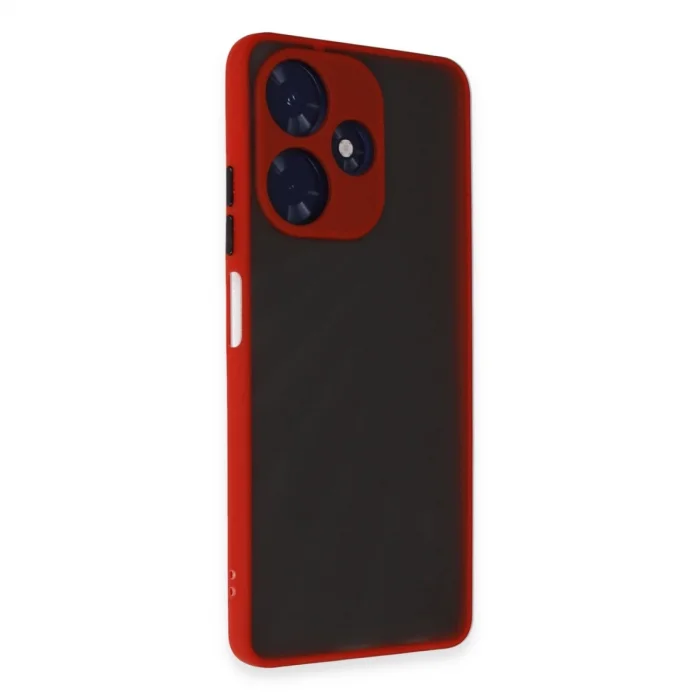 BUĞZ İnfinix Hot 30 4g Kılıf Montreal Silikon Kapak - Kırmızı