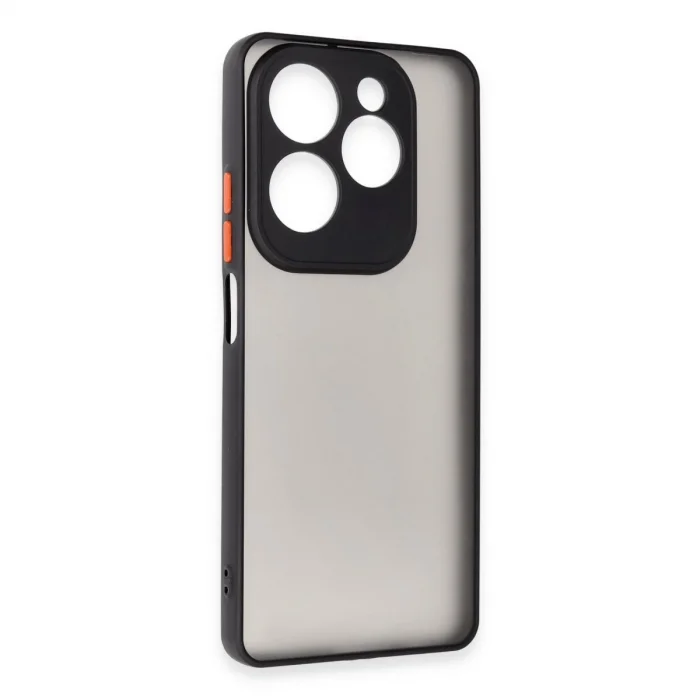 BUĞZ İnfinix Hot 40 Pro Kılıf Montreal Silikon Kapak - Siyah