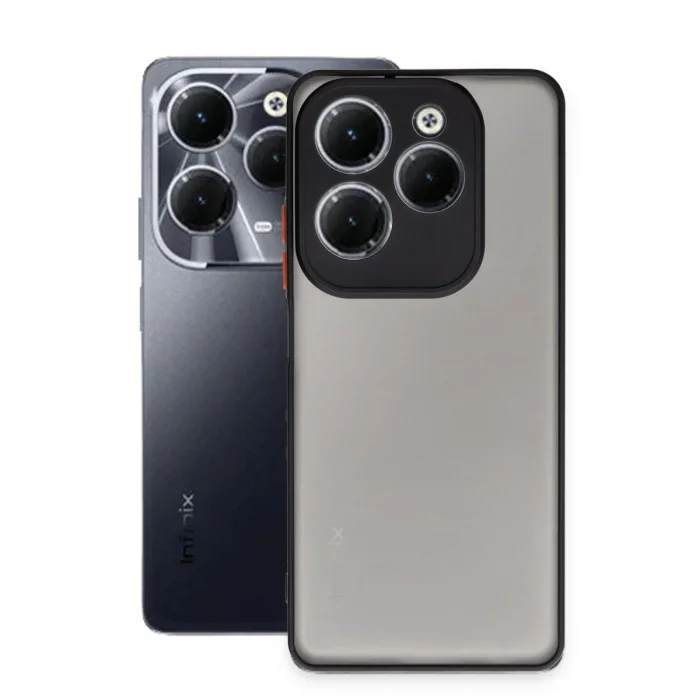 BUĞZ İnfinix Hot 40 Pro Kılıf Montreal Silikon Kapak - Siyah