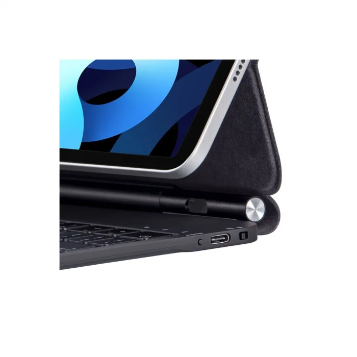 BUĞZ İpad Pro 12.9 (2022) Kılıf X9 Magic Manyetik Klavyeli Tablet Kılıfı - Siyah