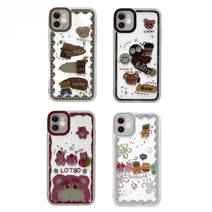 BUĞZ İphone 11 Kılıf Sweet Desenli Silikon Kapak - Şeffaf