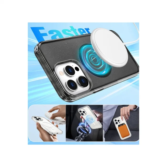 BUĞZ İphone 14 Pro Max Kılıf  Magsafe Kapak - Pembe