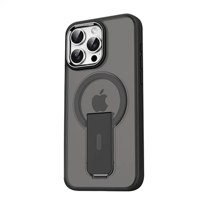 BUĞZ İphone 14 Pro Tork Magsafe Standlı Kapak - Siyah