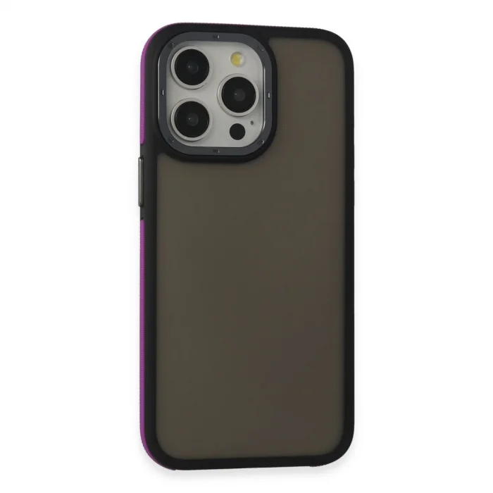 BUĞZ İphone 15 Pro Harvel Kapak - Derin Mor