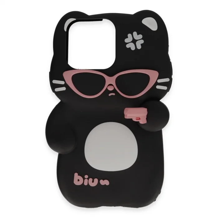 BUĞZ İphone 15 Pro Max Kılıf Poky Karakter Silikon Kapak - Desen 1