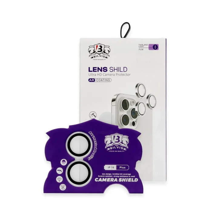 BUĞZ İphone 16 Bilvis Titan Kamera Lens - Gümüş