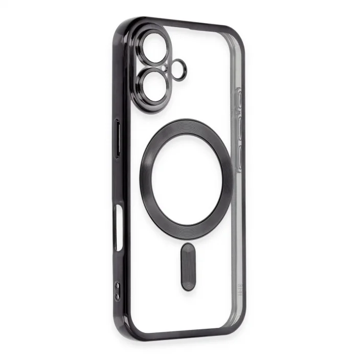 BUĞZ İphone 16 Kılıf Kross Magneticsafe Kapak - Siyah