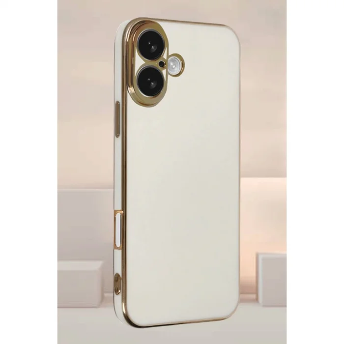 BUĞZ İphone 16 Kılıf Volet Silikon - Kırmızı