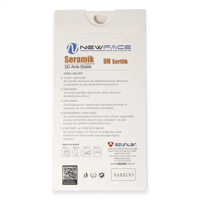 BUĞZ İphone 16 Pro 3d Antistatik Mat Seramik Nano Ekran Koruyucu