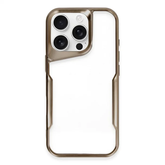 BUĞZ İphone 16 Pro Kılıf Boyi Silikon Kapak - Desert