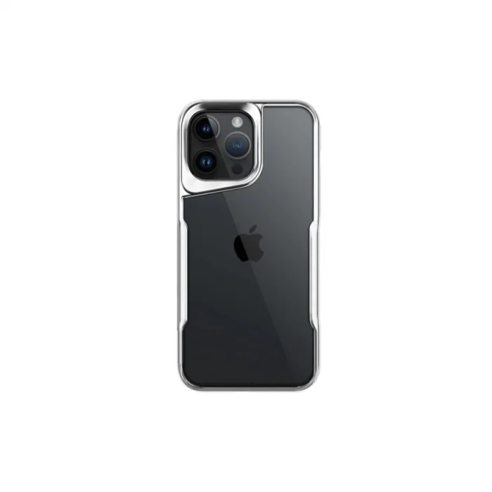 BUĞZ İphone 16 Pro Max Kılıf Boyi Silikon Kapak - Gümüş