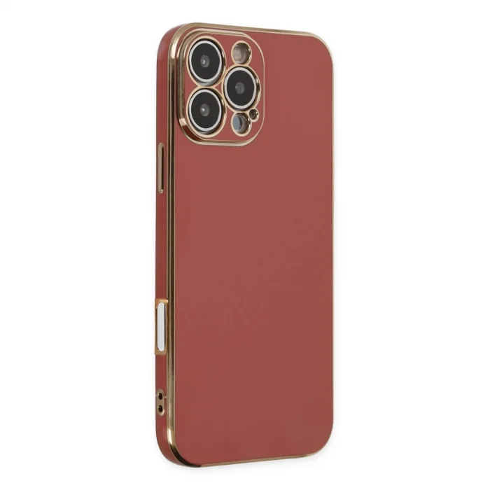 BUĞZ İphone 16 Pro Max Kılıf Volet Silikon - Kırmızı