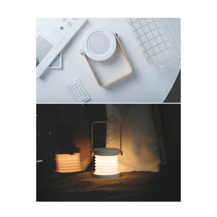 BUĞZ Jp-dld Kamp Lambası Görünümlü Dekoratif Gece Lambası - Beyaz