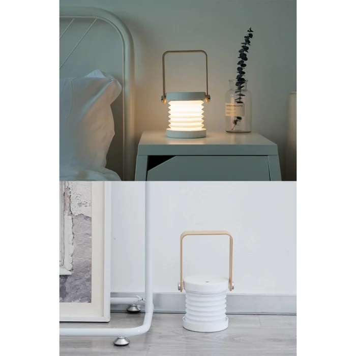 BUĞZ Jp-dld Kamp Lambası Görünümlü Dekoratif Gece Lambası - Beyaz