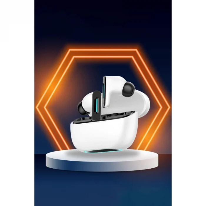 BUĞZ Ls-518 Aktif Gürültü Engelleyici Özellikli Tws Airpods Kulaklık - Beyaz-siyah