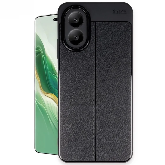 BUĞZ Oppo A38 Kılıf Auto Focus Kapak - Siyah