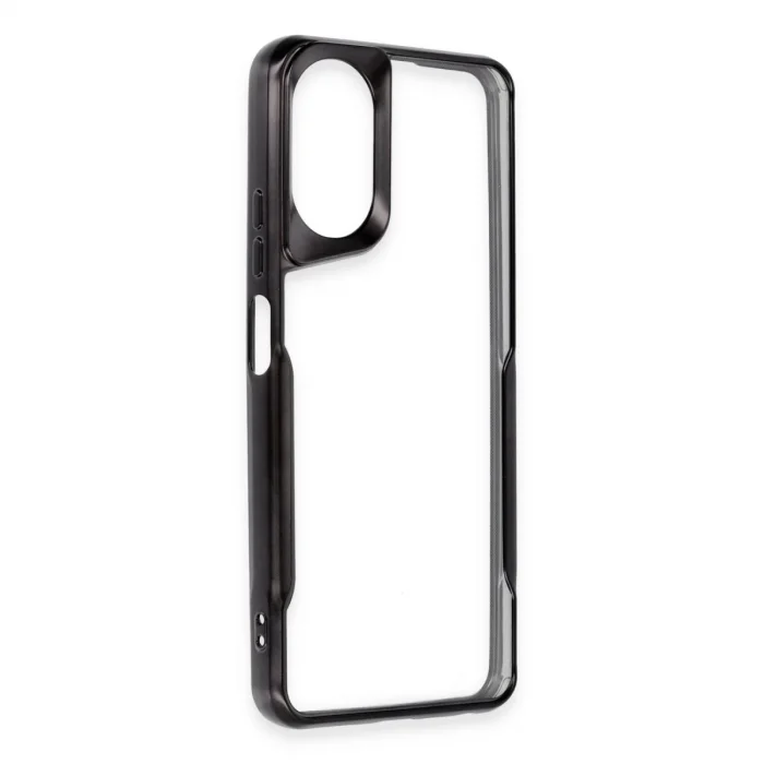 BUĞZ Oppo A38 Kılıf Boyi Silikon Kapak - Siyah