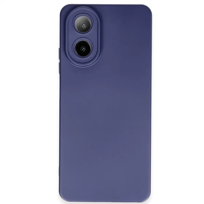 BUĞZ Oppo A38 Kılıf Nano İçi Kadife Silikon - Lacivert