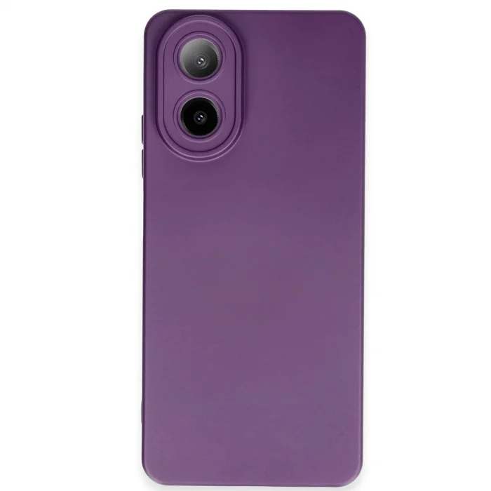 BUĞZ Oppo A38 Kılıf Nano İçi Kadife Silikon - Mor