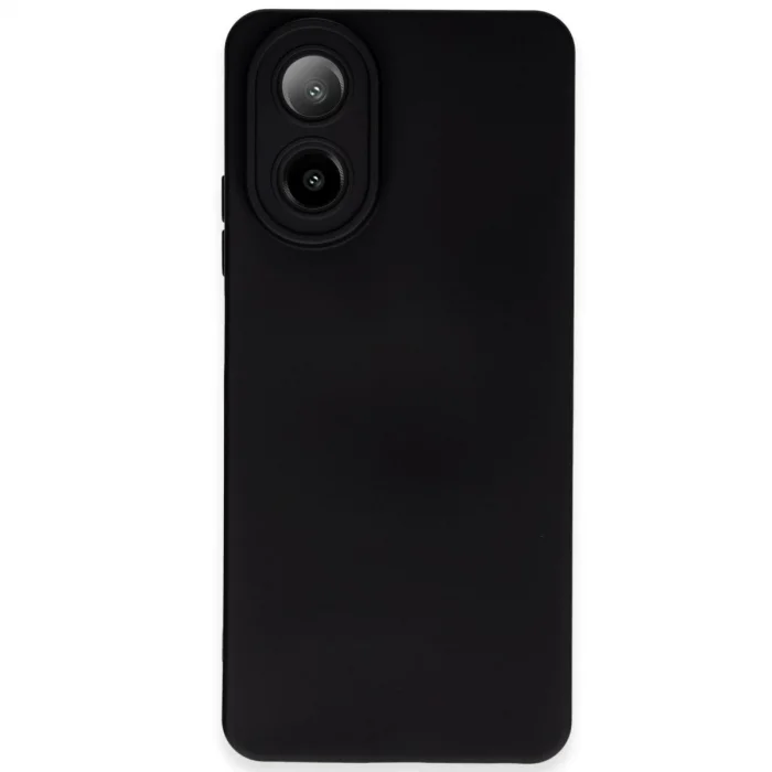 BUĞZ Oppo A38 Kılıf Nano İçi Kadife Silikon - Siyah