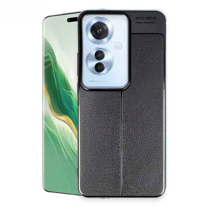 BUĞZ Oppo Reno 11f Kılıf Auto Focus Kapak - Siyah