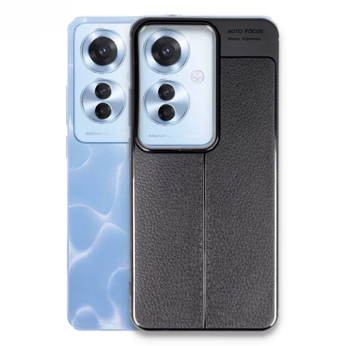 BUĞZ Oppo Reno 11f Kılıf Auto Focus Kapak - Siyah