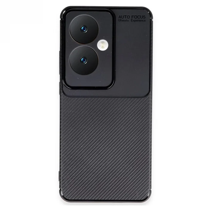 BUĞZ Oppo Reno 11f Kılıf Auto Focus Karbon Kapak - Siyah