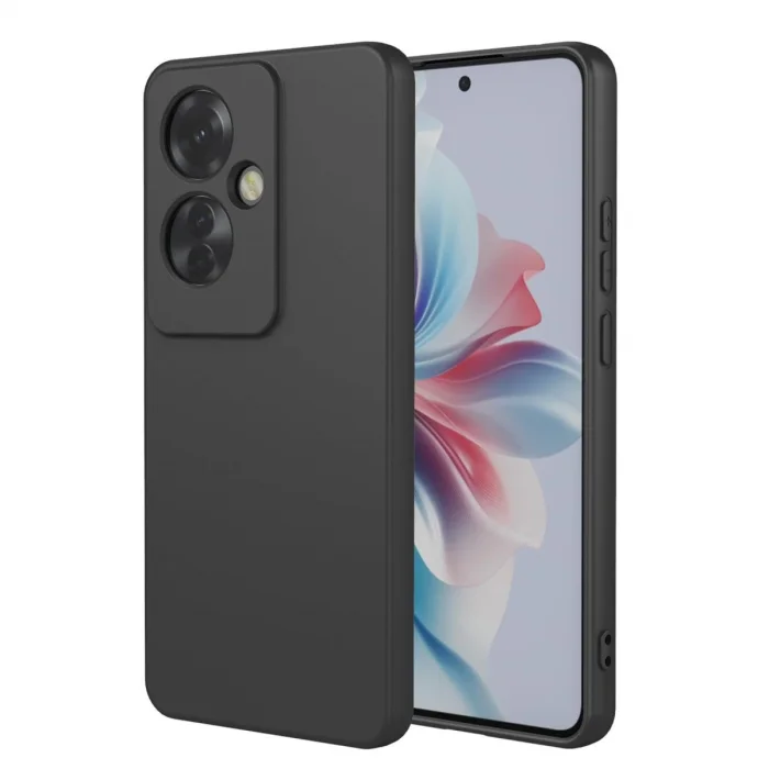BUĞZ Oppo Reno 11f Kılıf First Silikon - Siyah