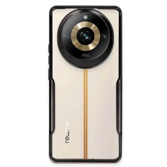 BUĞZ Realme 11 Pro Kılıf Boyi Silikon Kapak - Siyah