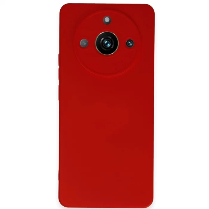 BUĞZ Realme 11 Pro Kılıf Nano İçi Kadife Silikon - Kırmızı