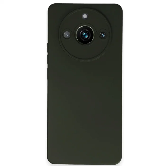 BUĞZ Realme 11 Pro Kılıf Nano İçi Kadife Silikon - Koyu Yeşil