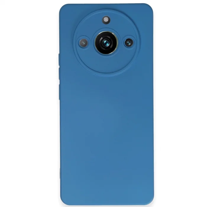 BUĞZ Realme 11 Pro Kılıf Nano İçi Kadife Silikon - Mavi