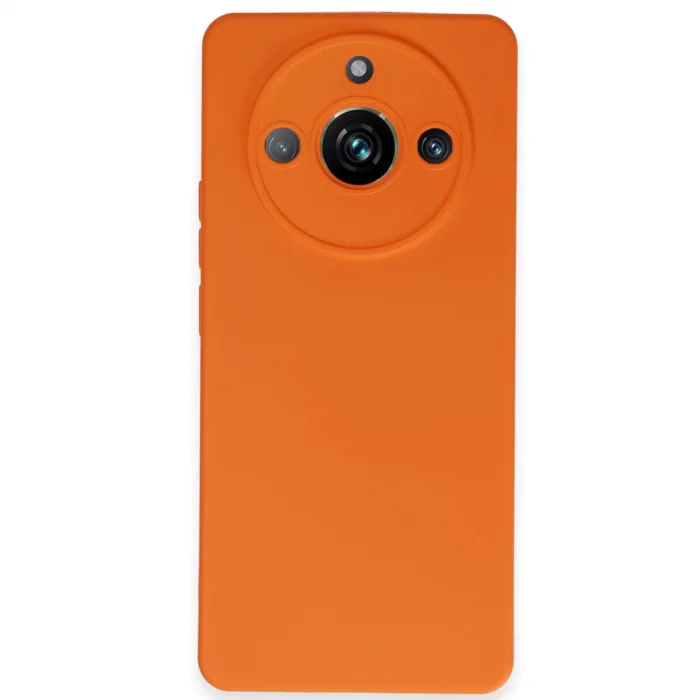 BUĞZ Realme 11 Pro Kılıf Nano İçi Kadife Silikon - Turuncu