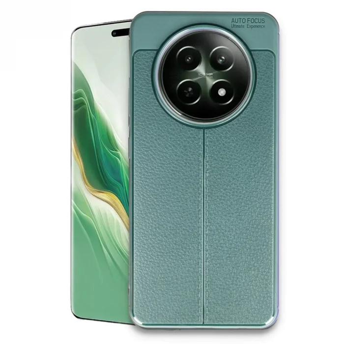 BUĞZ Realme 12 5g Kılıf Auto Focus Kapak - Koyu Yeşil