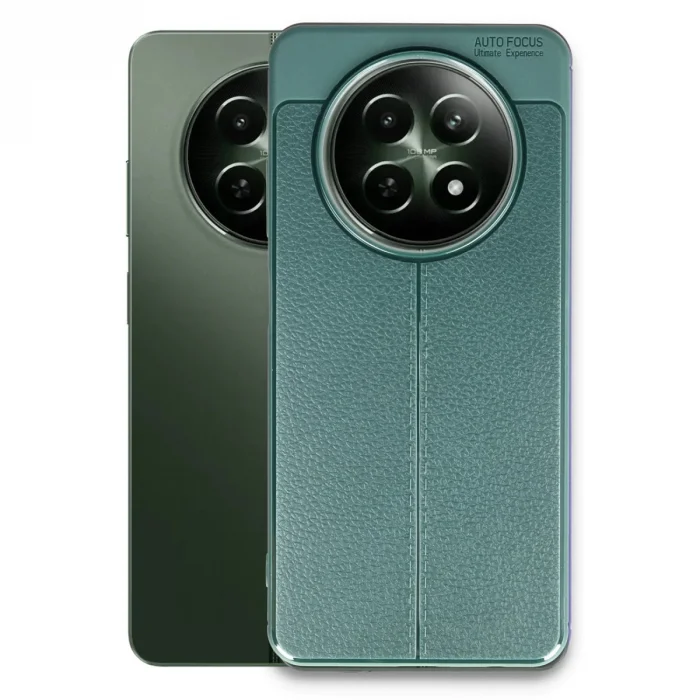 BUĞZ Realme 12 5g Kılıf Auto Focus Kapak - Koyu Yeşil