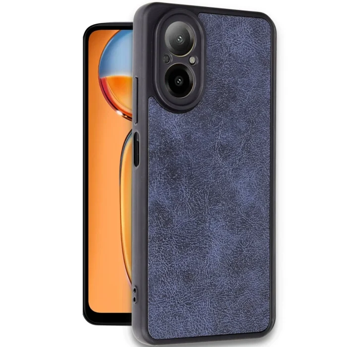 BUĞZ Realme 12 Lite Kılıf Aras Deri Kapak - Lacivert