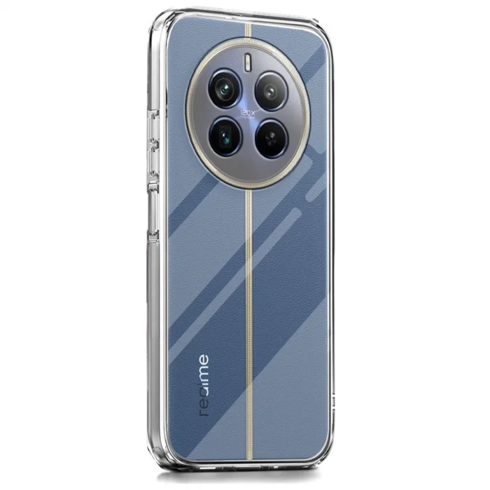 BUĞZ Realme 12 Pro Plus Kılıf Lüx Şeffaf Silikon