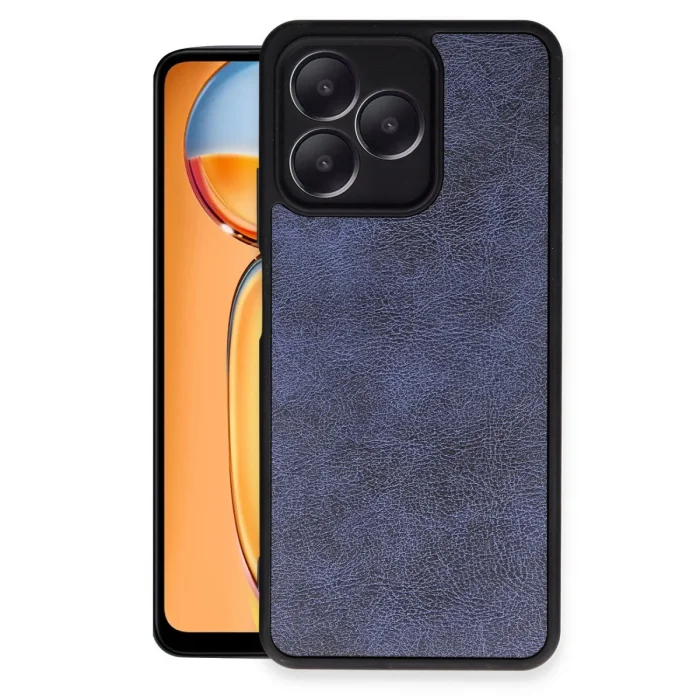 BUĞZ Realme Note 50 4g Kılıf Aras Deri Kapak - Lacivert