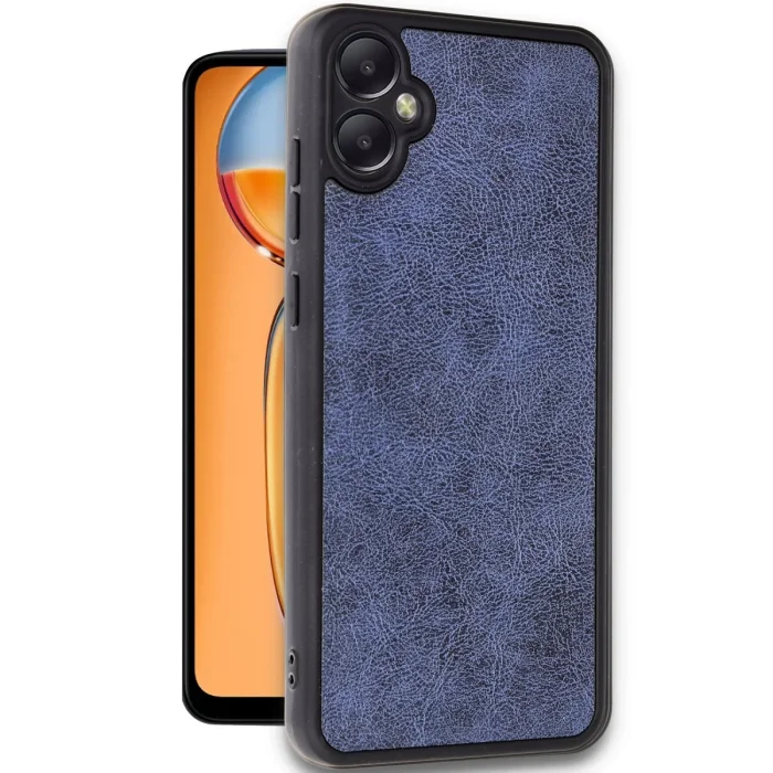 BUĞZ Samsung Galaxy A05 Kılıf Aras Deri Kapak - Lacivert