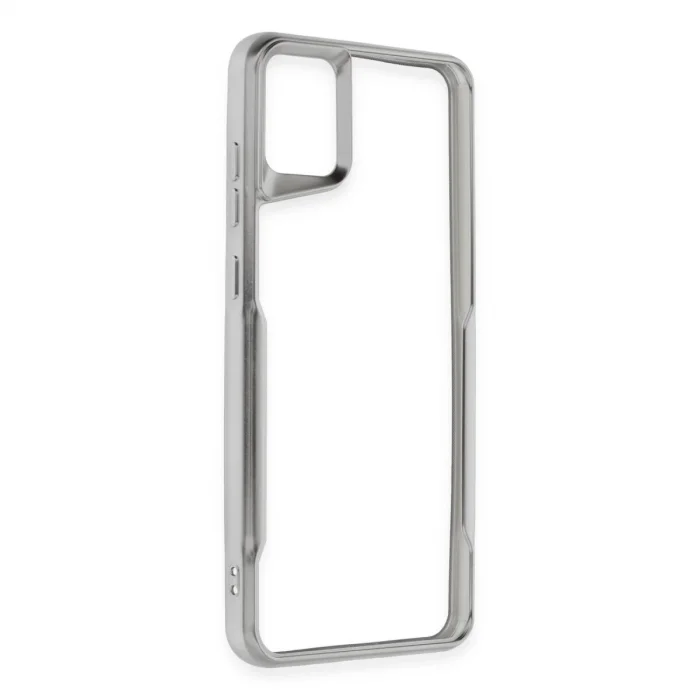 BUĞZ Samsung Galaxy A05 Kılıf Boyi Silikon Kapak - Gümüş